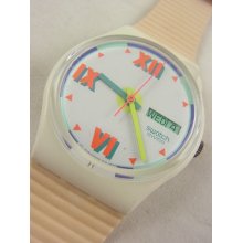 Gw701 Swatch 1990 Short Leave Date Day Classic In Box
