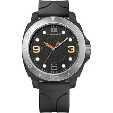 Hugo Boss Boss Orange Black Rubber Mens Watch 1512664