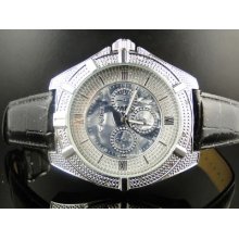 Ice Ice/jojo/joe Rodeo Blue Pearl Dial Diamond Watch