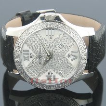 Ice Time Watches Mens Diamond Watch Ice Time 0.10ct