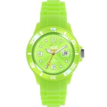 Ice Unisex Quartz Watch With Green Dial Analogue Display And Green Silicone Strap Ss.Ag.U.S