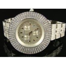 Iced Joe Rodeo Platinum Jojo 4 Row Bezel Diamond Watch