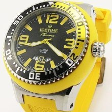 IceTime Chroma 54MM Round Stainless steel Orange Watch Yellow Watch