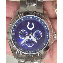 Indianapolic Colts Fossil Watch Mens Multifunction Ii