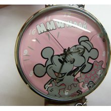 Ingersoll Disney Wrist Art Quartz Watch With Pink Dial Model No. 25333