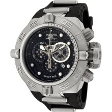 Invicta $2395 Men Subaqua Noma Chrono Black Dial Black Polyurethane Watch 6576