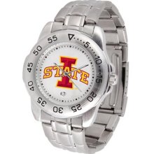 Iowa State Cyclones ISU Mens Sports Steel Watch