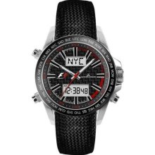 Jacques Lemans Formula 1(Tm) Utc - Chrono F-5024A Gents Black Synthetic Strap Watch