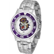 James Madison Dukes JMU Mens Steel Bandwrist Watch
