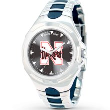Jared Menâ€™s Cornhuskers Watch University of Nebraska Stainless Steel- Men's Watches