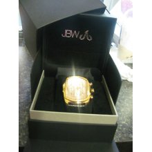 Jbw Men's Ceasar Watch In Black With Gold Dial Jb-6113 Water Resistant 50m/165ft