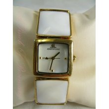 Jennifer Lopez Jlo Mother Of Pearl Bracelet Goldtone Watch Jl/2124