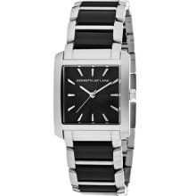 Kenneth Jay Lane Watches Women's Black Dial Stainless Steel and Black