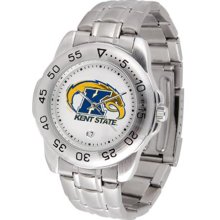 Kent State Golden Flashes Mens Sports Steel Watch