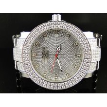 Khronos/joe Rodeo 2 Row Bezel White Custom Iced Out Band Diamond Watch 316