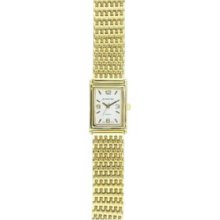 Kim RogersÂ® Gold Women's Gold Mesh Link Watch