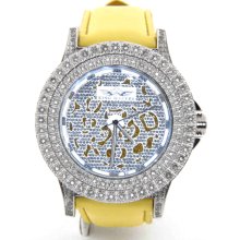 King Master 142M 164 CZ Stone Stainless Steel Case Men's Watch