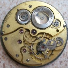 Krall Chronometer Vintage Pocket Watch Movement & Dial 44 Mm Balance Ok To Rest.