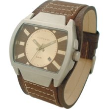 KUC-0003G Kahuna Mens Brown Cuff Watch