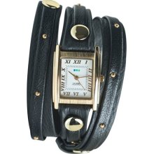 La Mer Black Gold Studs Watch