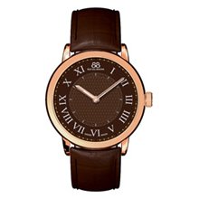 Ladies' 88 RUE DU RHONE Rose-Tone Watch with Brown Dial (Model: