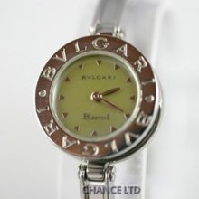 Ladies Bvlgari Shell Dial And Stainless Steel Wrist Watch Excellent