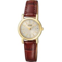 Ladies' Citizen Eco-Drive Watch with Champagne Dial (Model: EW1272-01P) citizen