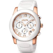 Ladies' Classy Chic White & Rose Gold Watch