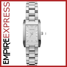 Ladies Emporio Armani Classic Silver Watch - Ar0359 - Rrp Â£259