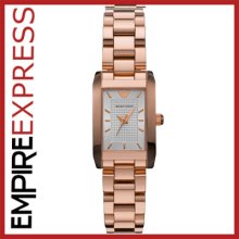 Ladies Emporio Armani Classic Rose Gold Watch - Ar0361 - Rrp Â£399