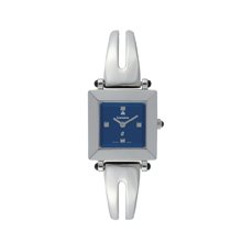 Ladies Kremena Palladium-pltd Blue Swiss 22x22mm Bangle Watch