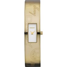 Ladies Luxary Dkny Gold Tone Bangle Bracelet Watch Ny8291