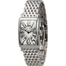 Ladies Small Franck Muller Long Island Steel 902QZRELO Watch