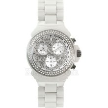 Lancaster Ceramik Ceramik Chrono Diamonds Pave' Watches