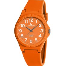 Laurens Italian Design Children's Orange Rubber Analog Watch