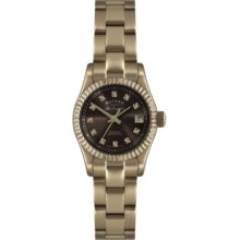 LB08153-16 Rotary Ladies Rose Gold Diamond Watch
