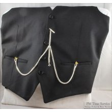 Light Weight, Silver Or Gold-tone Pocket Watch Chain, Various Styles