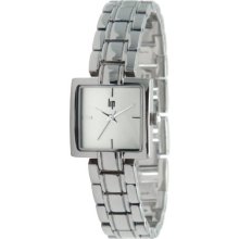 Lip Style Women's Watch Analogue Quartz 10832922 Silver Steel Bracelet Grey Dial
