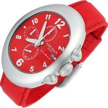 Locman Designer Men's Watches, Nuovo - Red Aluminium Case Chronograph Watch