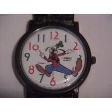 Lorus Disney Very Nice Multi Colorful Goofy Watch HTF