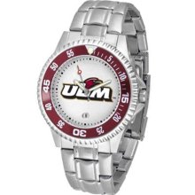 Louisiana-Monroe Warhawks Mens Steel Bandwrist Watch