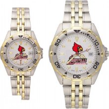 Louisville Cardinals Head All Star Stainless Steel Watch