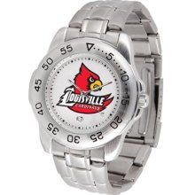 Louisville Cardinals Mens Sports Steel Watch