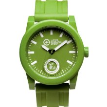LRG Unisex Volt-P Analog Plastic Watch - Green Rubber Strap - Green Dial - WVOP184803-GR95