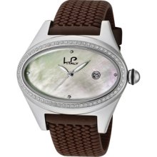 Lucien Piccard 746.20.283br-rub Women's Gran Ducato White Diamond Mop Watch