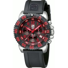 Luminox 3195 Navy Seal Steel Colormark Chronograph Black/Red Watch