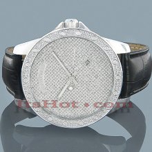 Luxurman Mens Diamond Watch 0.18 ct