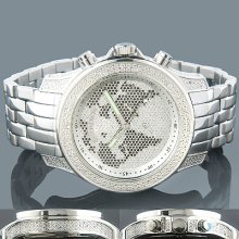 Luxurman Mens Diamond Watch 0.50ct