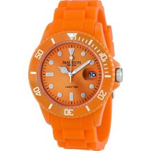 Madison Candy Time Orange Dial Orange Silicone Unisex Watch U4167 ...