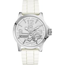 Marc Ecko Men's Silvertone Rhino Logo Watch